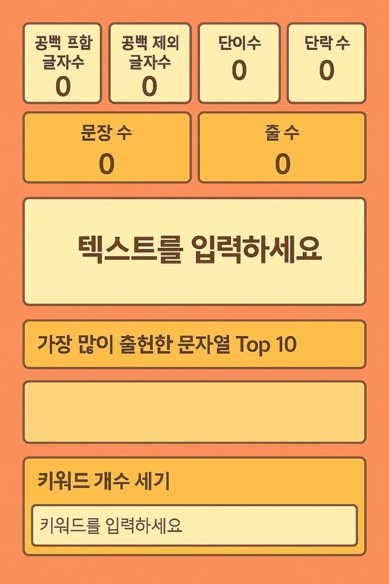글자수 세기
